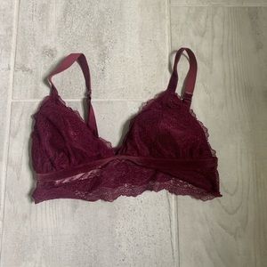 Victoria Secret Red Chantilly Bralette